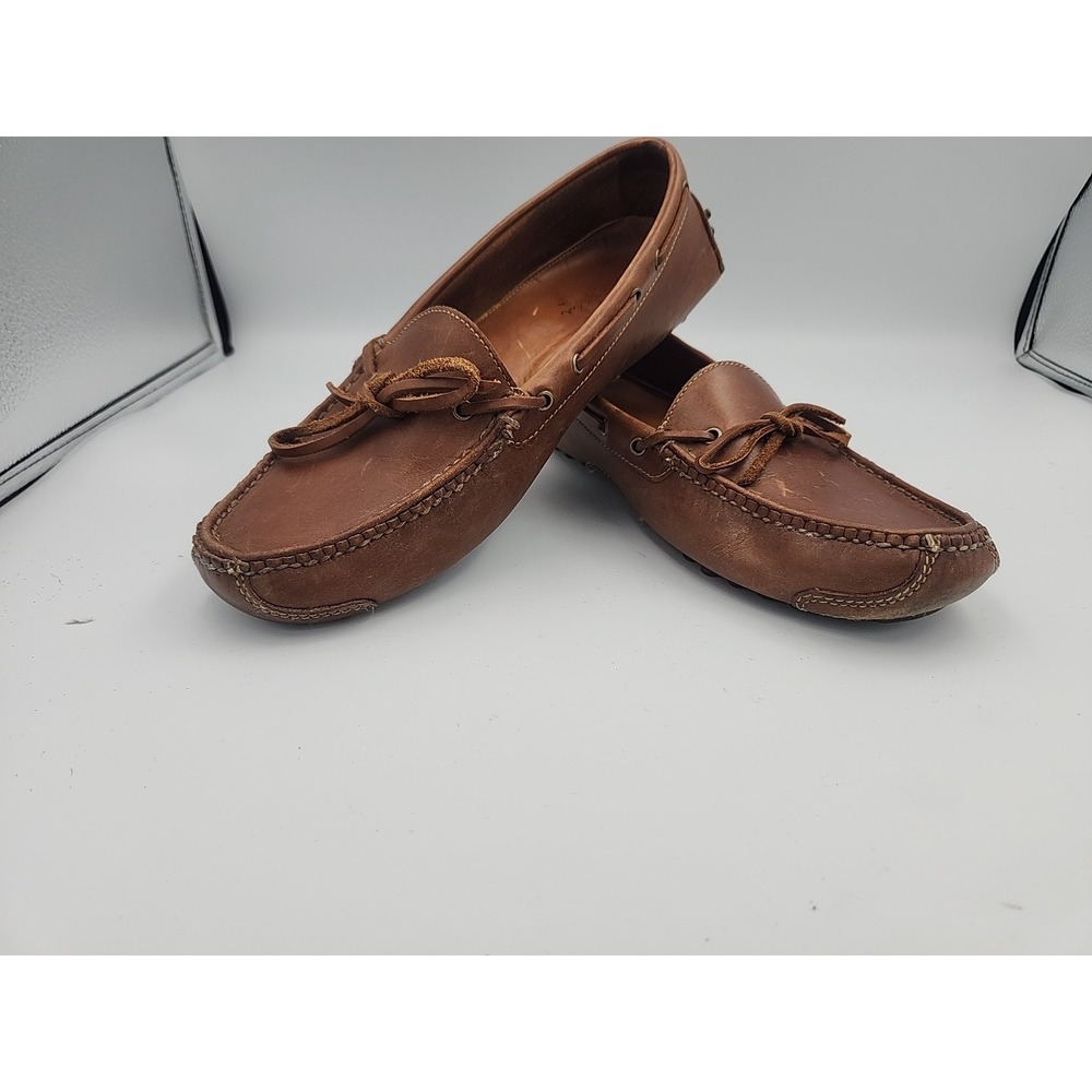 Cole Haan Gunnison 1 Eye Driver Moccasins Men's‎ Shoe 8.5D Tie Leather Cushioned
